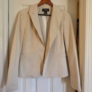 Jones New York Beige Corduroy Blazer